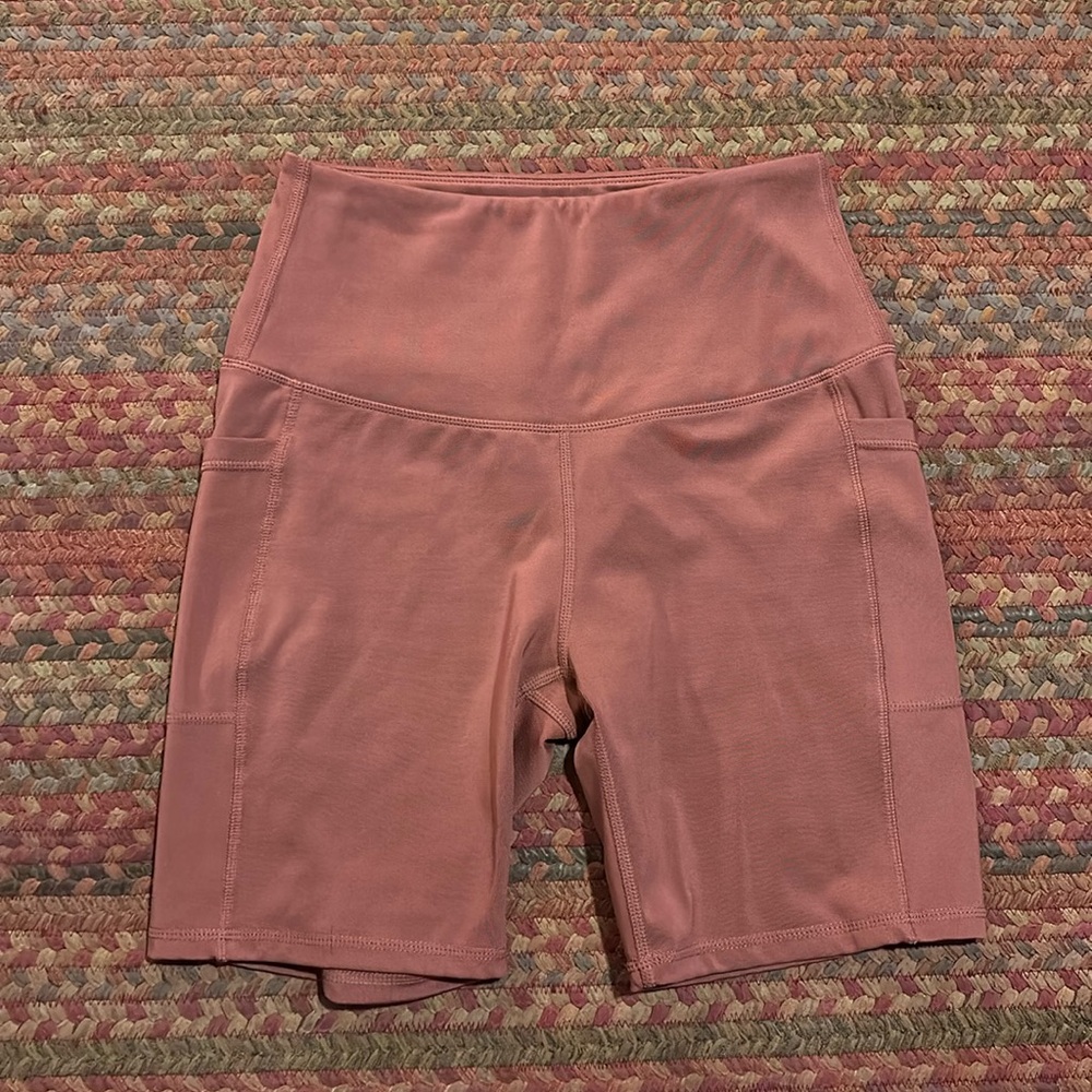 LEGEND ACTIVE DUSTY ROSE PINK BIKE SHORTS WITH POCKETS